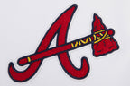 MLB ATLANTA BRAVES CLASSIC CHENILLE CHANDAIL À CAPUCHON POUR HOMME (BLANC)