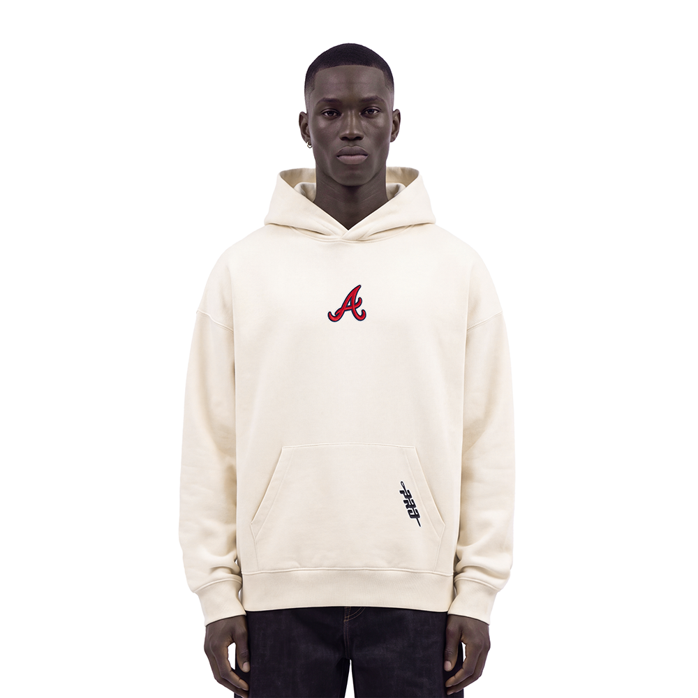 MLB ATLANTA BRAVES CLASSIC ICON MEN'S SWEATSHIRT (EGGSHELL)