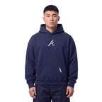 MLB ATLANTA BRAVES CLASSIC ICON MEN'S SWEATSHIRT (MIDNIGHT NAVY)