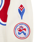 MLB ATLANTA BRAVES RETRO CLASSICS MEN'S RIB FLC PO HOODIE (EGGSHELL/ RED)