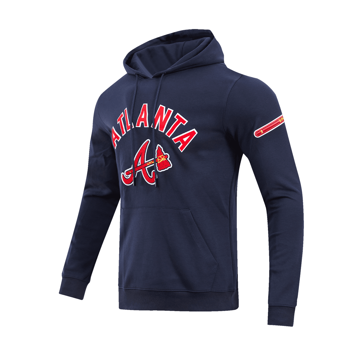 MLB ATLANTA BRAVES CLASSIC MEN'S PULLOVER HOODIE (MIDNIGHT NAVY)