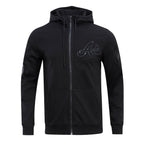 MLB ATLANTA BRAVES TRIPLE BLACK ZIPPER HOODIE  (BLACK)