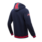 MLB ATLANTA BRAVES MASH UP MEN'S RIB FLC PO HOODIE (MIDNIGHT NAVY/RED/MIDNIGHT NAVY)