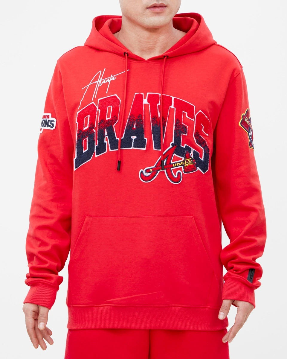 MLB ATLANTA BRAVES CHANDAIL À CAPUCHON HOMETOWN POUR HOMME (ROUGE)