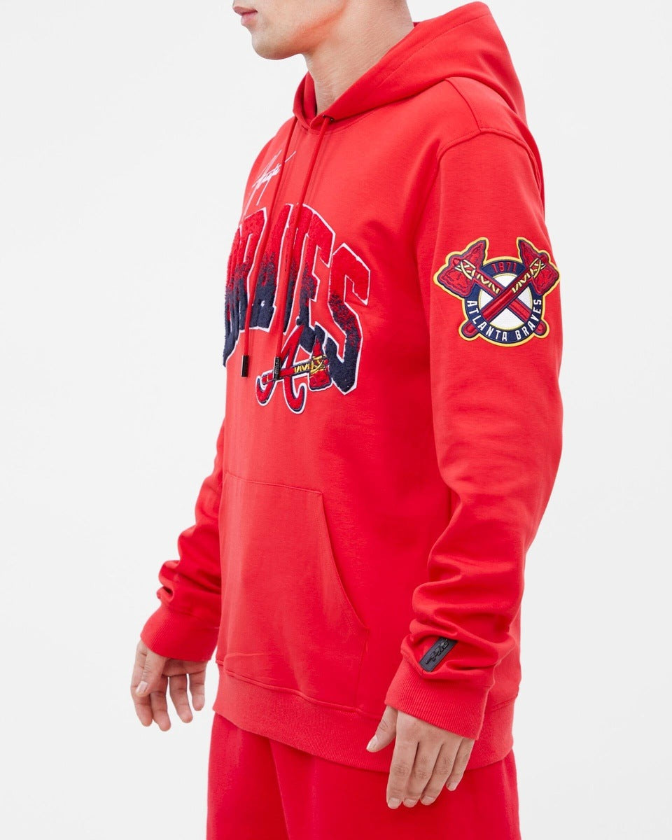 MLB ATLANTA BRAVES CHANDAIL À CAPUCHON HOMETOWN POUR HOMME (ROUGE)