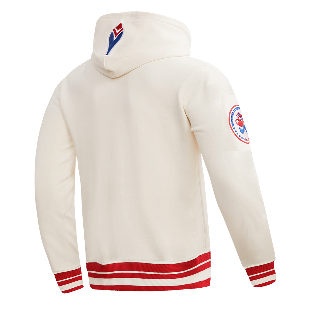 MLB ATLANTA BRAVES RETRO CLASSIC CHANDAIL À CAPUCHON POUR HOMME (COQUILLE D'ŒUF/ROUGE)