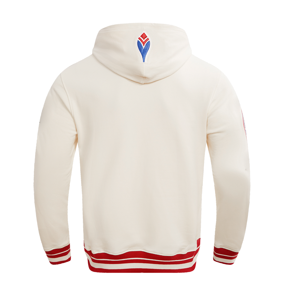 MLB ATLANTA BRAVES RETRO CLASSIC CHANDAIL À CAPUCHON POUR HOMME (COQUILLE D'ŒUF/ROUGE)