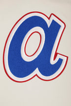 MLB ATLANTA BRAVES RETRO CLASSIC CHANDAIL À CAPUCHON POUR HOMME (COQUILLE D'ŒUF/ROUGE)