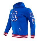 MLB ATLANTA BRAVES RETRO CLASSIC MEN'S PULLOVER HOODIE (ROYAL/RED)
