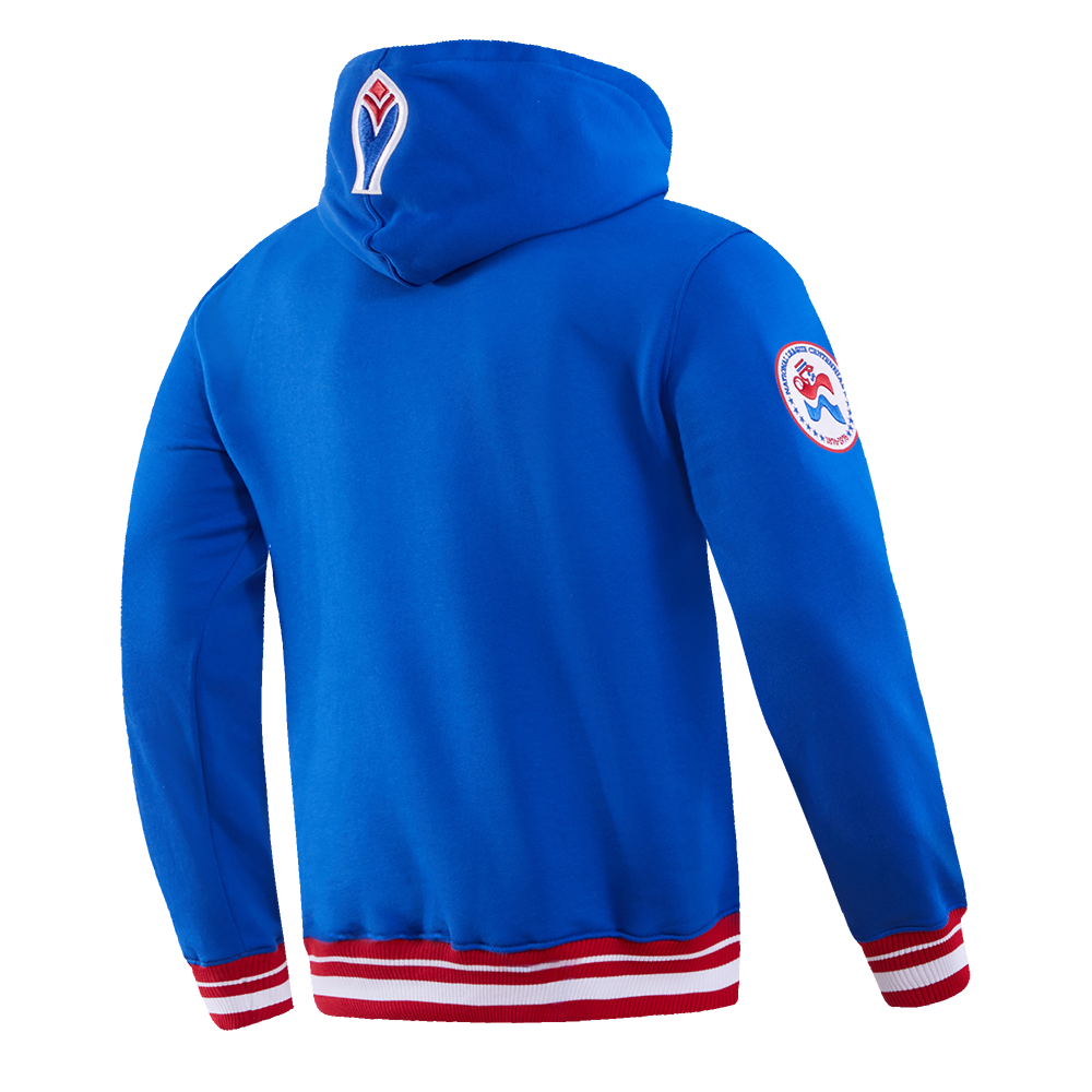 MLB ATLANTA BRAVES RETRO CLASSIC MEN'S PULLOVER HOODIE (ROYAL/RED)