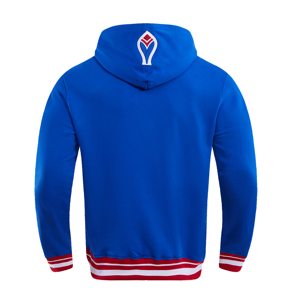 MLB ATLANTA BRAVES RETRO CLASSIC MEN'S PULLOVER HOODIE (ROYAL/RED)
