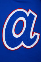 MLB ATLANTA BRAVES RETRO CLASSIC MEN'S PULLOVER HOODIE (ROYAL/RED)