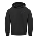 MLB ATLANTA BRAVES NEUTRAL DROP SHOULDER MEN'S PULLOVER HOODIE (BLACK)