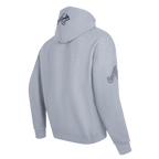 MLB ATLANTA BRAVES NEUTRAL CHANDAIL À CAPUCHON EN MOLLETON À ÉPAULES TOMBANTES POUR HOMME (GRIS CHINÉ FONCÉ)
