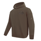 MLB ATLANTA BRAVES NEUTRAL MEN'S  DROP SHOULDER FLC PO HOODIE (DARK TAUPE)
