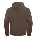 MLB ATLANTA BRAVES NEUTRAL MEN'S  DROP SHOULDER FLC PO HOODIE (DARK TAUPE)