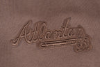 MLB ATLANTA BRAVES NEUTRAL MEN'S  DROP SHOULDER FLC PO HOODIE (DARK TAUPE)