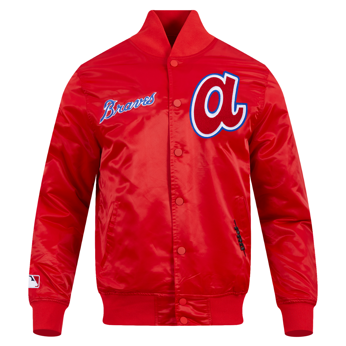 MLB ATLANTA BRAVES SOUVENIR BLOUSON EN SATIN POUR HOMME (ROUGE)