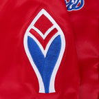 MLB ATLANTA BRAVES SOUVENIR MEN'S SATIN JACKET (RED)