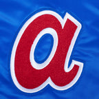 MLB ATLANTA BRAVES SOUVENIR MEN'S SATIN JACKET (ROYAL BLUE)