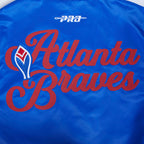 MLB ATLANTA BRAVES SOUVENIR MEN'S SATIN JACKET (ROYAL BLUE)
