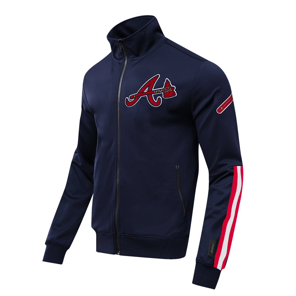 MLB ATLANTA BRAVES CLASSIC MEN'S TRACK JACKET (MIDNIGHT NAVY)
