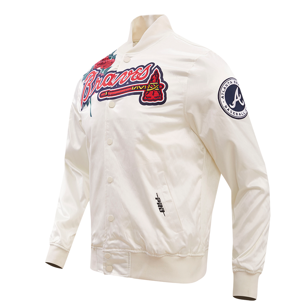 MLB ATLANTA BRAVES ROSES MEN'S TRACK JACKET (EGGSHELL / MULTI)