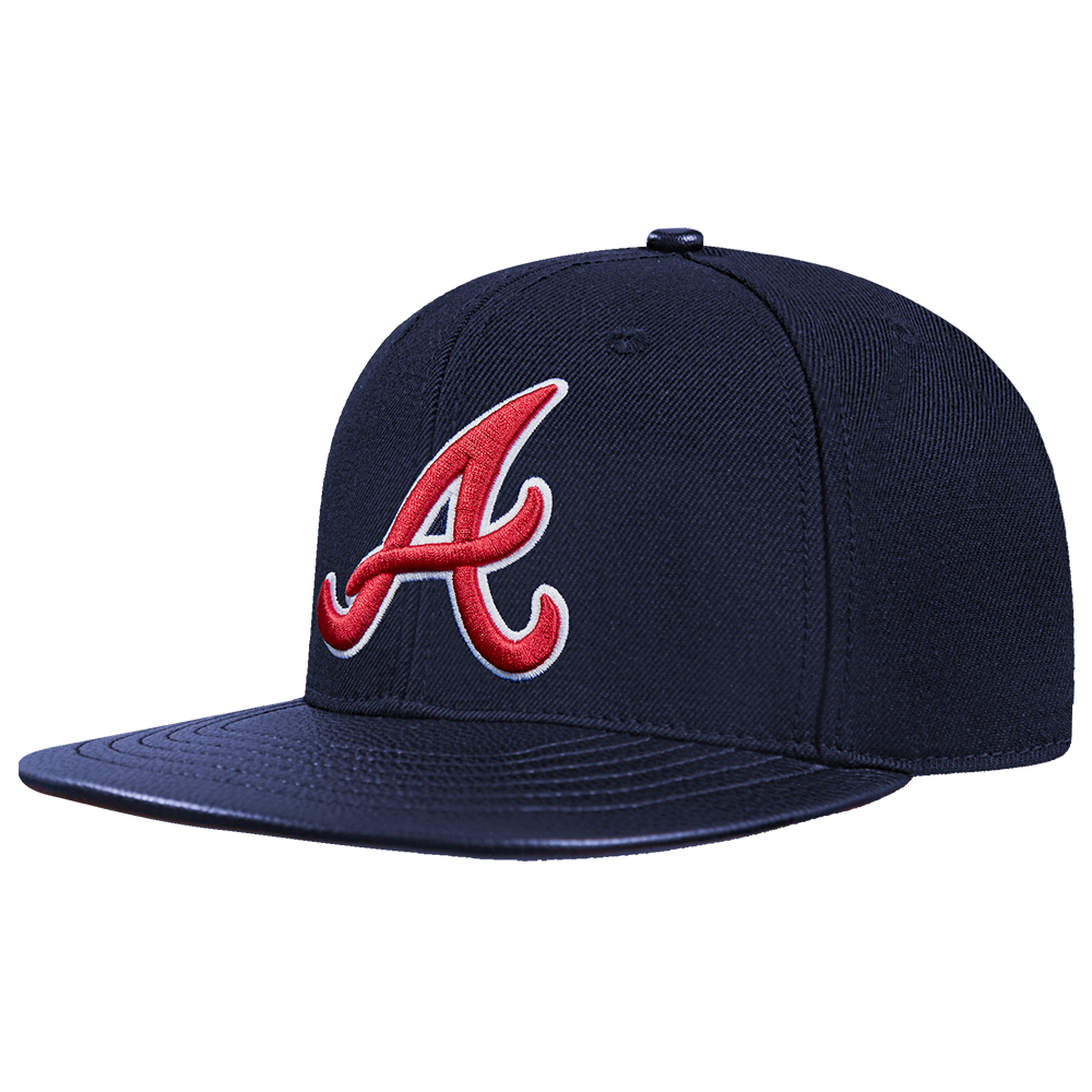 MLB ATLANTA BRAVES SCRIPT TAIL WOOL STRAPBACK (MIDNIGHT NAVY)