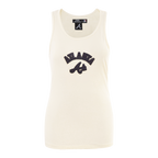 MLB ATLANTA BRAVES TRIPLE TONAL CAMISOLE DOS NAGEUR À COUPE DÉCONTRACTÉE POUR FEMME (COQUILLE D'ŒUF)