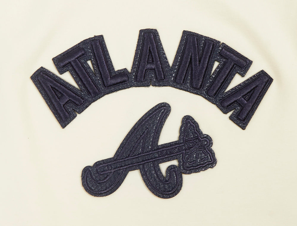 MLB ATLANTA BRAVES TRIPLE TONAL CAMISOLE DOS NAGEUR À COUPE DÉCONTRACTÉE POUR FEMME (COQUILLE D'ŒUF)