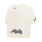 MLB ATLANTA BRAVES REVERSE FRENCH TERRY HAUT EN JERSEY SIMPLE À COUPE CARRÉE POUR FEMME (COQUILLE D'ŒUF)