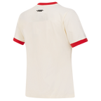 MLB ATLANTA BRAVES RETRO CASCADE HAUT À BORDURES CONTRASTANTES POUR FEMME (COQUILLE D'ŒUF/ROUGE)