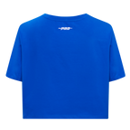 MLB ATLANTA BRAVES RETRO ELEVATION WOMEN'S SINGLE JERSEY BOXY TOP (ROYAL BLUE)