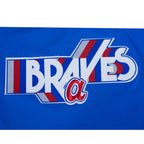 MLB ATLANTA BRAVES RETRO ELEVATION WOMEN'S SINGLE JERSEY BOXY TOP (ROYAL BLUE)