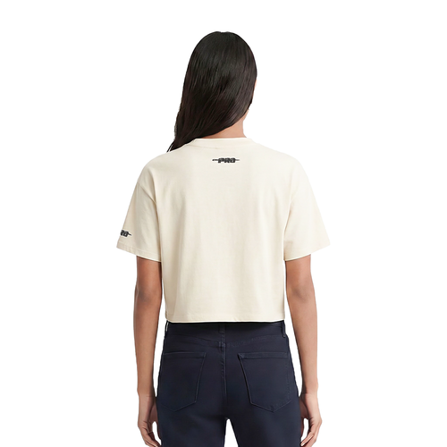 MLB ATLANTA BRAVES RETRO CLASSIC HAUT EN JERSEY SIMPLE À COUPE CARRÉE POUR FEMME (COQUILLE D'ŒUF)