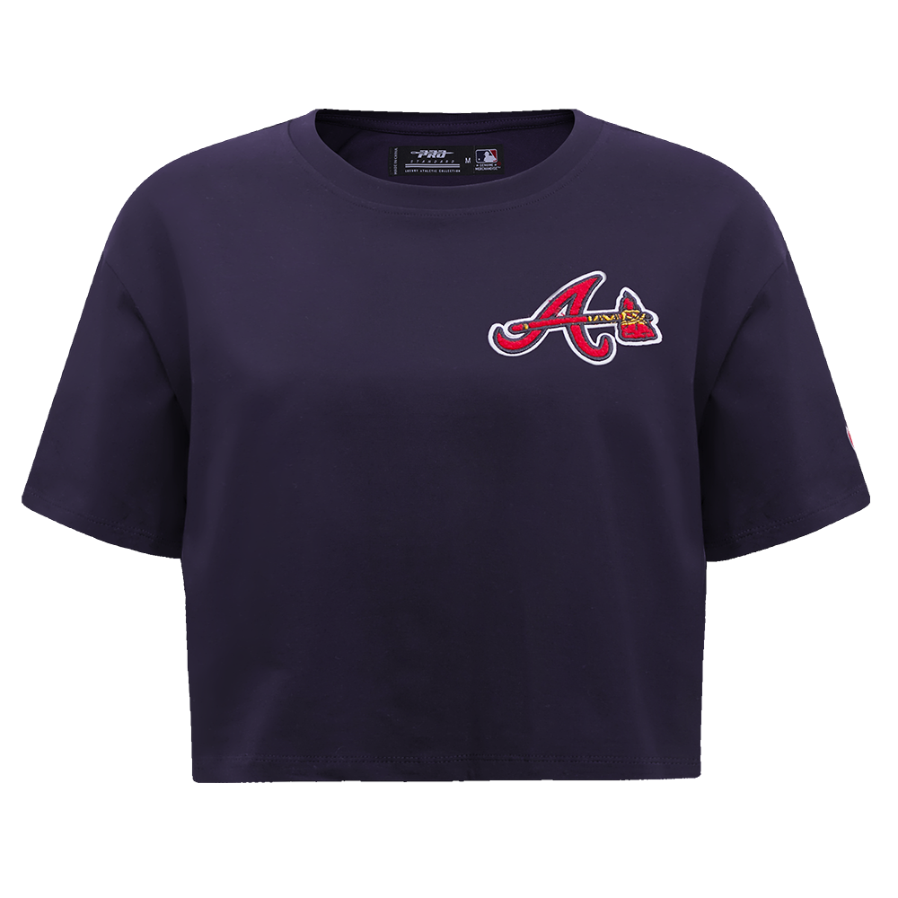 MLB ATLANTA BRAVES CLASSIC HAUT À COUPE CARRÉE POUR FEMME (MARINE MINUIT)
