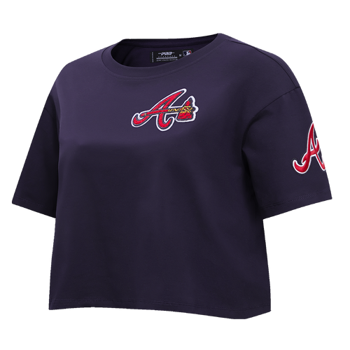 MLB ATLANTA BRAVES CLASSIC WOMEN'S BOXY TOP (MIDNIGHT NAVY)