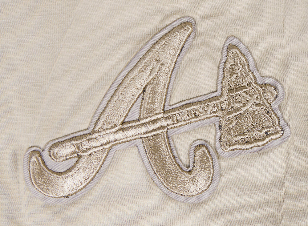 MLB ATLANTA BRAVES NEUTRAL WOMEN'S BOXY TOP (TAUPE)