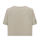 MLB ATLANTA BRAVES NEUTRAL WOMEN'S BOXY TOP (TAUPE)
