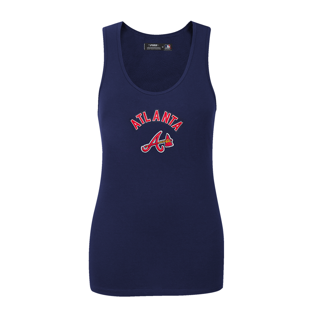 MLB ATLANTA BRAVES CLASSIC WOMEN'S RELAXED FIT RACERBACK (MIDNIGHT NAVY)