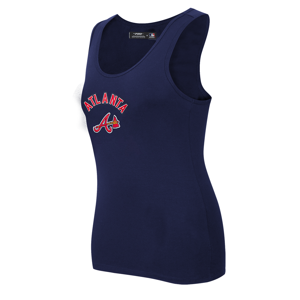 MLB ATLANTA BRAVES CLASSIC WOMEN'S RELAXED FIT RACERBACK (MIDNIGHT NAVY)