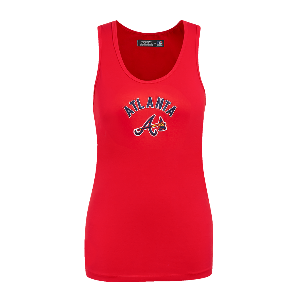 MLB ATLANTA BRAVES CLASSIC WOMEN'S RELAXED FIT RACERBACK (RED)