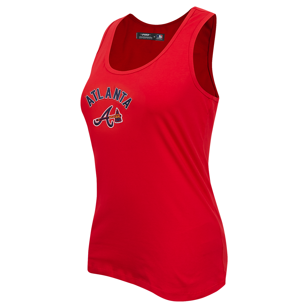 MLB ATLANTA BRAVES CLASSIC WOMEN'S RELAXED FIT RACERBACK (RED)