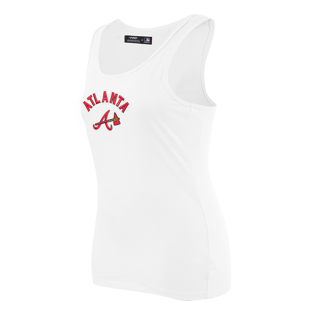 MLB ATLANTA BRAVES CLASSIC WOMEN'S RELAXED FIT RACERBACK (WHITE)