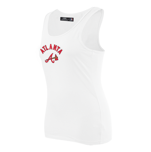 MLB ATLANTA BRAVES CLASSIC WOMEN'S RELAXED FIT RACERBACK (WHITE)