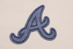 MLB ATLANTA BRAVES VARSITY BLUES HAUT À COUPE CARRÉE POUR FEMME (LIN)