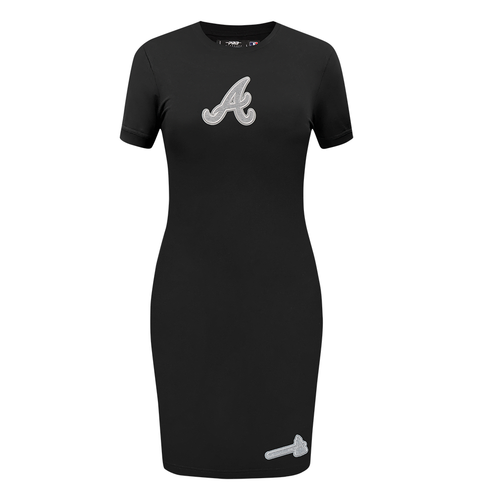 MLB ATLANTA BRAVES REVERSE FRENCH TERRY ROBE MOULANTE POUR FEMME (NOIR)