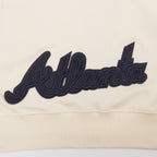 MLB ATLANTA BRAVES TRIPLE TONAL CHANDAIL À CAPUCHON EN MAILLE DOUBLE À GLISSIÈRE POUR FEMME (COQUILLE D'ŒUF)