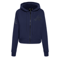 MLB ATLANTA BRAVES TRIPLE TONAL WOMEN'S DOUBLE KNIT FULL ZIP HOODIE (MIDNIGHT NAVY)