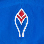 MLB ATLANTA BRAVES RETRO CLASSIC CHANDAIL À CAPUCHON COURT EN MOLLETON CÔTELÉ POUR FEMME (BLEU ROYAL/ROUGE)
